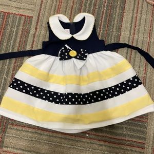 Collered dress 18Months Navy